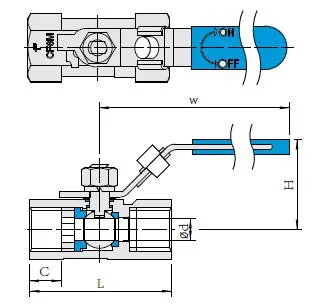 Brand New NPT Thread Mini Valve-Threaded 2000psi Female Threaded Ball Valve