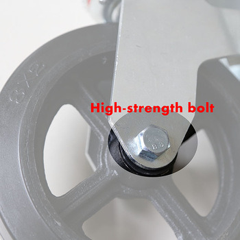 High Quality 10 Inch Universal Industrial Rubber Scaffold Caster with Brake