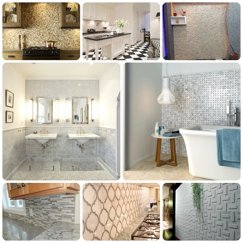 Bluestone Mosaic Bathroom Walling and Kitchen Backsplash