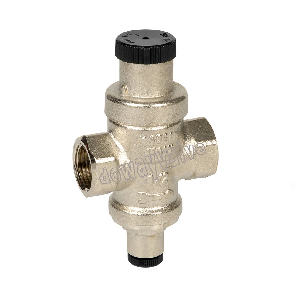 Brass Relief Control Water Pressure Reducing Valve Oil Filled Pressure Gauge