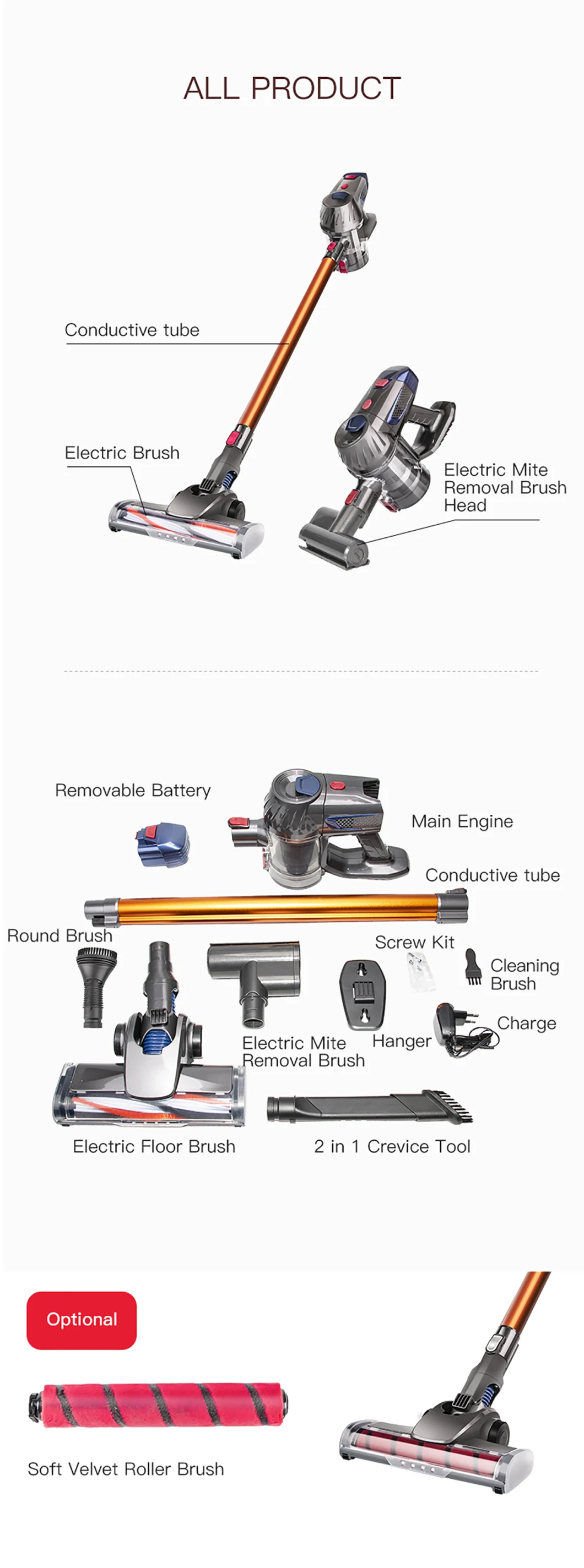 Cordless Vacuum Cleaner Powerful Vacuum Cleaner