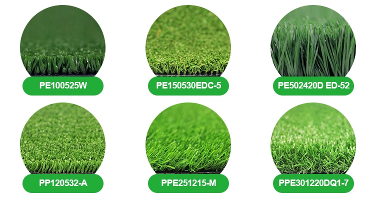 Natural Looking Green Artificial Grass Turf for Background Garden Decoration