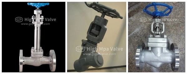 150lb, F304 Stainless Steel Bellow Sealed/Straight Rising Stem Flanged Type Globe Valve