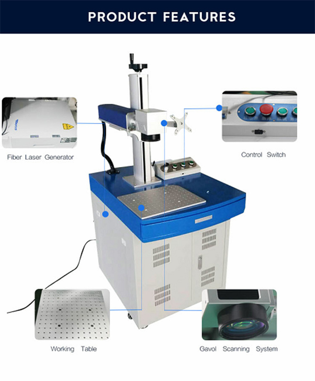 20W/30W Desk Type Table Support Laser Marking Engraving Equipment