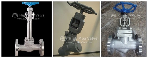 304/304L Class 150-1500 Forge Steel Y Type Globe Valves in NPT & Sw Ends