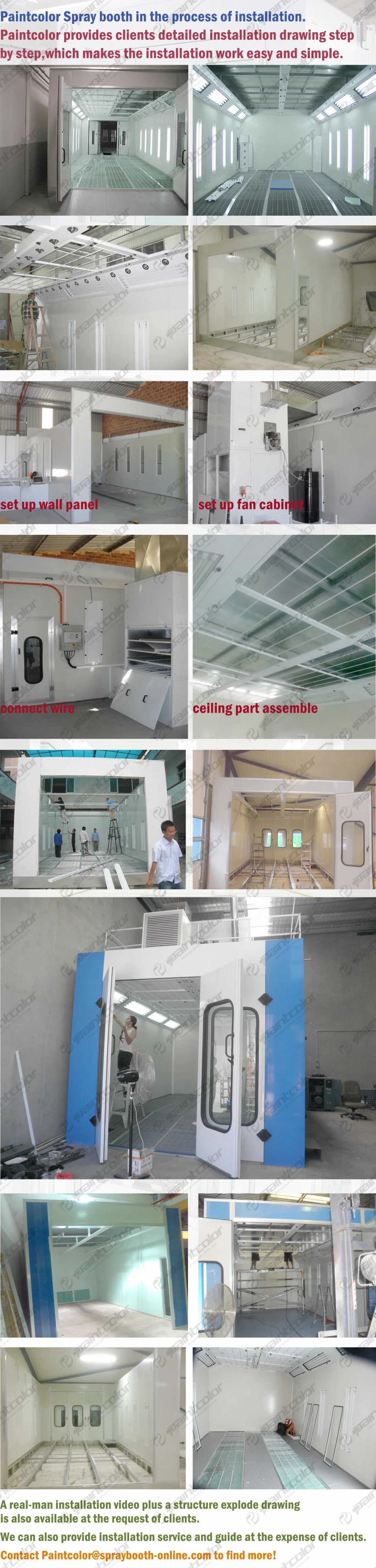 High Quality Downdraft Car Body Spray Painting Booth/Auto Spray Paint Booth
