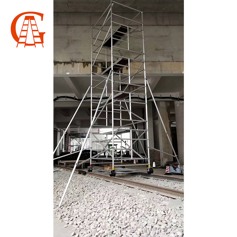 Construction Used Galvanized Walk Through Main Frame Scaffolding for Decoration Building Material
