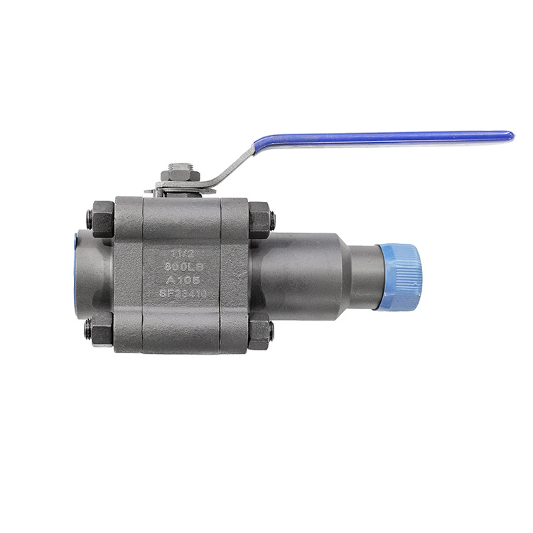 Three-Piece Ball Valve Forging Ball Valve Soft Seal Ball Valve with Nozzle Guide Ball Valve