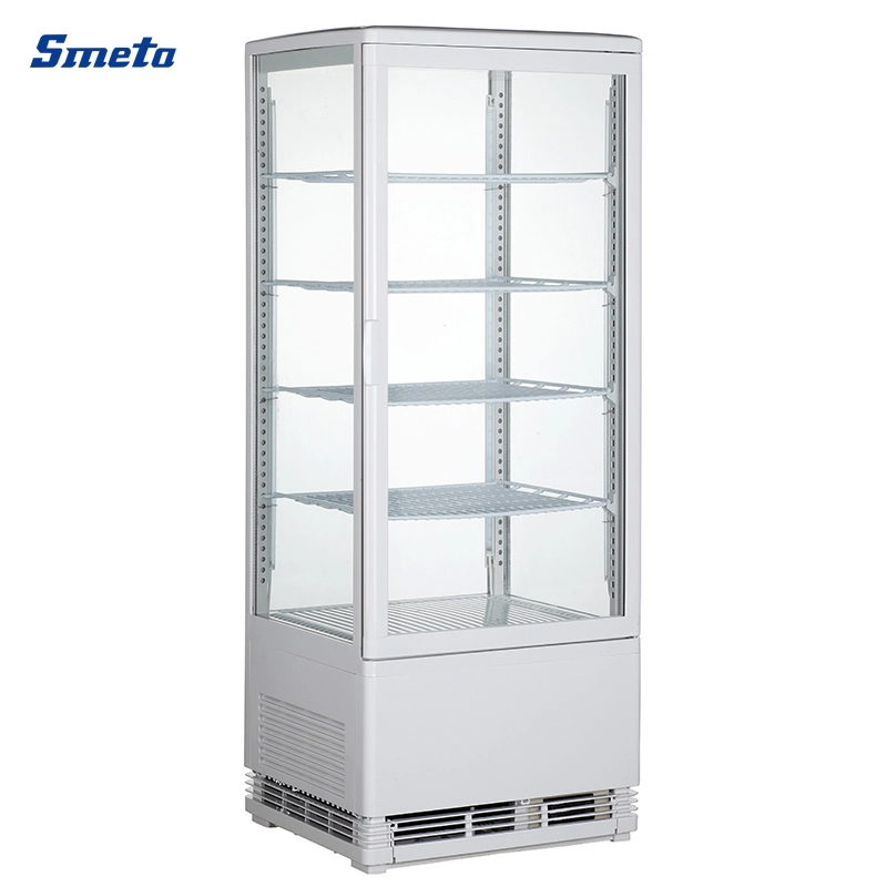 98L Smeta Glass Door Bakery Beverage Cooler Commercial Transparent Fridge
