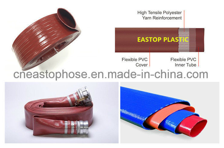 High Pressure Agriculture Water Irrigation Discharge PVC Reinforced Layflat Hose