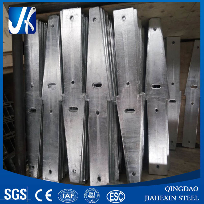 Hot Dipped Galvanized Carbon Steel Q235 Q345 Steel Fence Brackets for Steel Building Construction