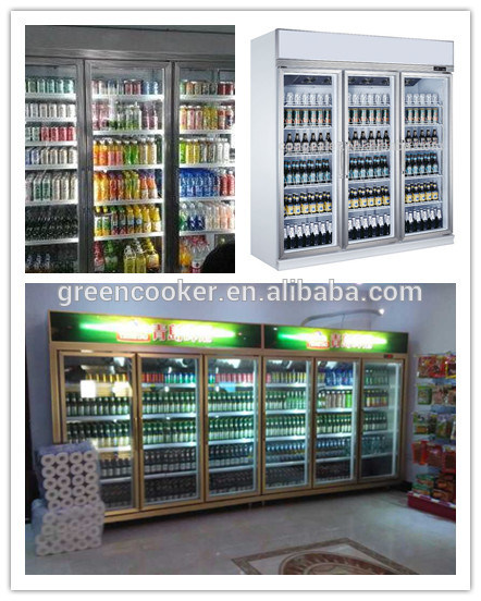 The Supermarkety Upright Freezer Glass Door Upright Beverage Coole