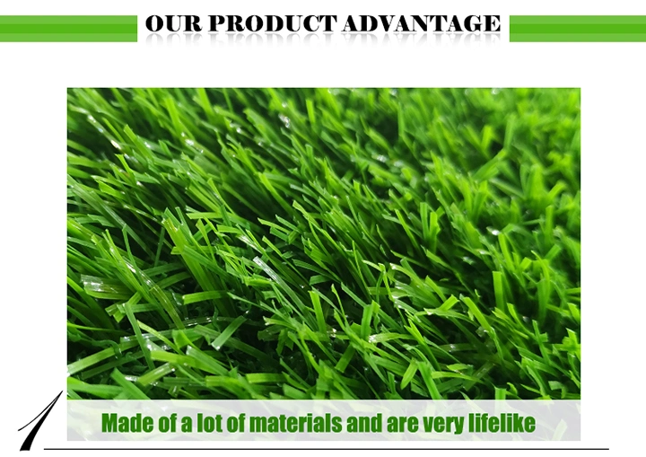 10mm/20mm/30mm/40mm/50mm Grass Height Environmentally Friendly Artificial Turf Grass for Football Field/ Golf Course/Park/ Sports Field