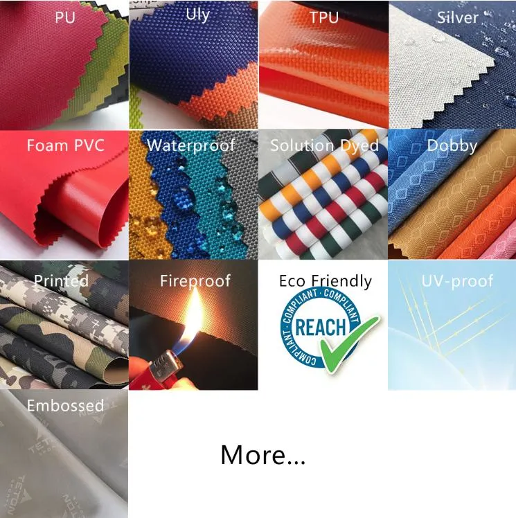 Eco Friendly Fireproof Polyester 1000d Textile Material