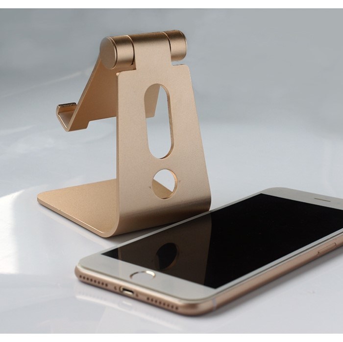 Gadgets Desk Aluminum 180 Degree Mobile Folding Phone Stand for Tablet iPhone