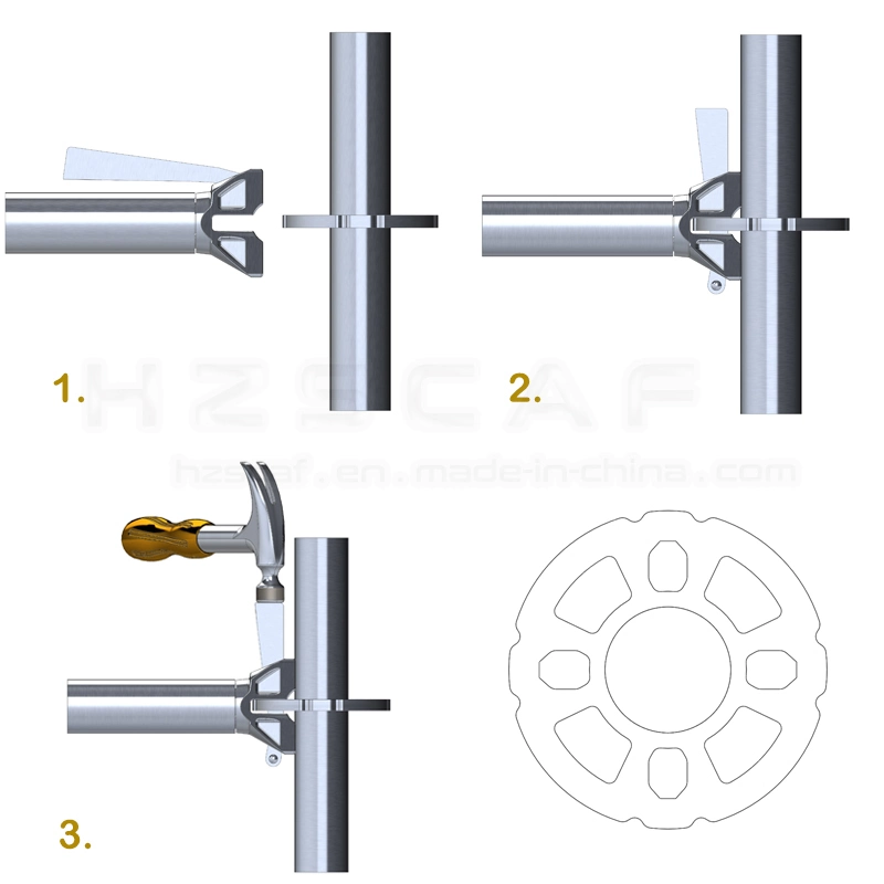 Side (Console) Bracket Tubular HDG Galvanizing Ringlock Scaffolding Side Extension Components