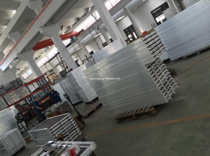 Aluminium Plywood Scaffold Trap Door Platform with Ladder for Construction Use
