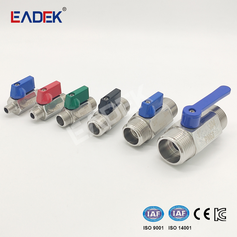 Ss Stainless Steel Products Male Threaded Mini Ball Valves Suppliers