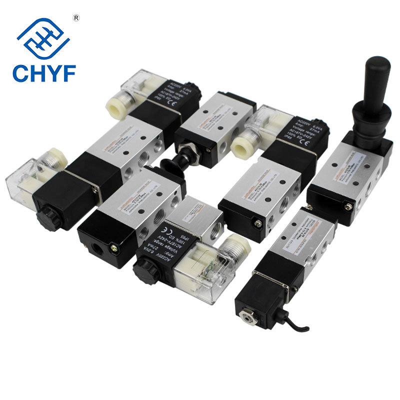Airtac Type Air Solenoid Valves 3 Position 5 Port 1/8" Pneumatic Control Valve 4V130-06sample Available