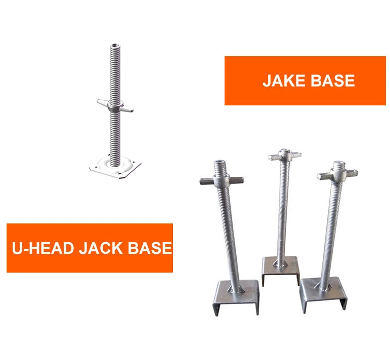 Galvanized Adjustable Scaffolding Base Jack