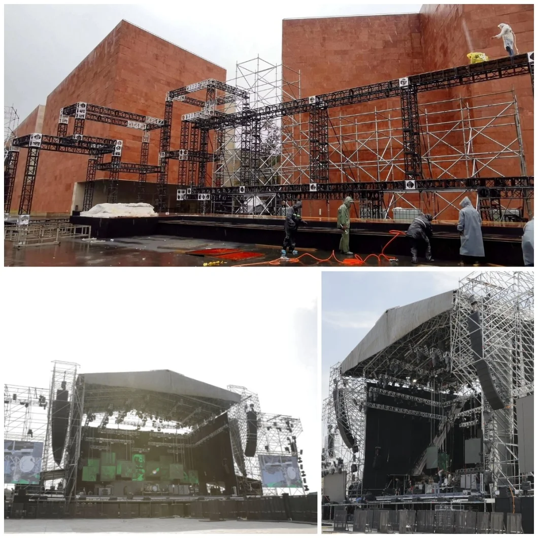 Outdoor Aluminium Concert Stage Mobile Truss Layer Truss Scaffold