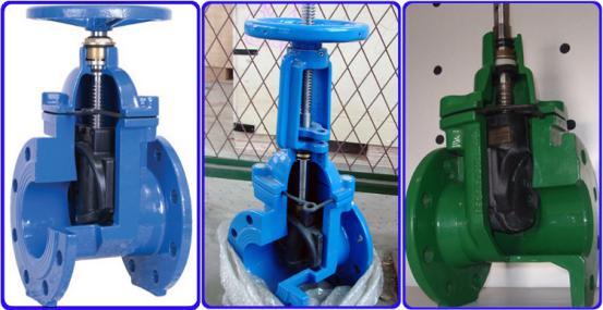 API 598 Flanged End Resilient Seat Non-Rising Stem Gate Valve