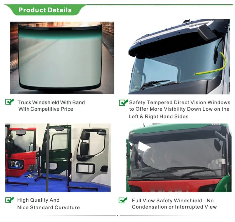 Wholesale Truck Glass/Front Windshields Laminated Glass for Truck