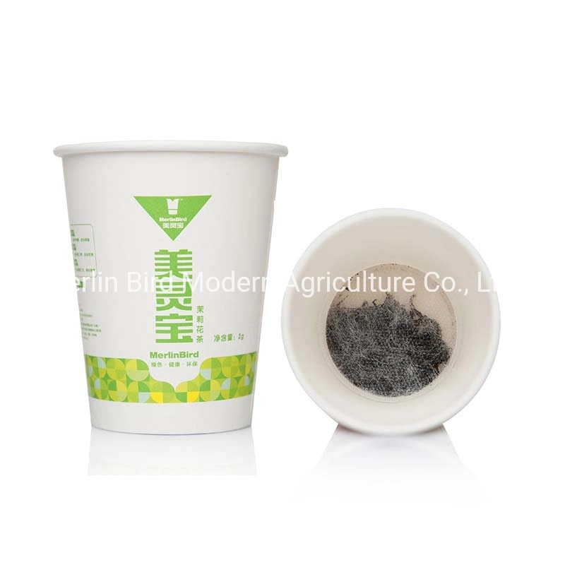 Merlin Bird Patent Product Organic Natural Green Tea Sealed in Cup