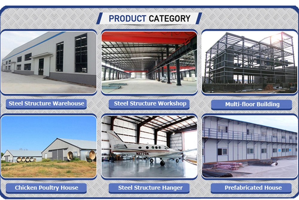 Fireproof Paint Designed Pre Engineering Steel Structural Workshop with Crane