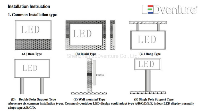Indoor P10 Front Access Rear Access Perimeter LED Display China