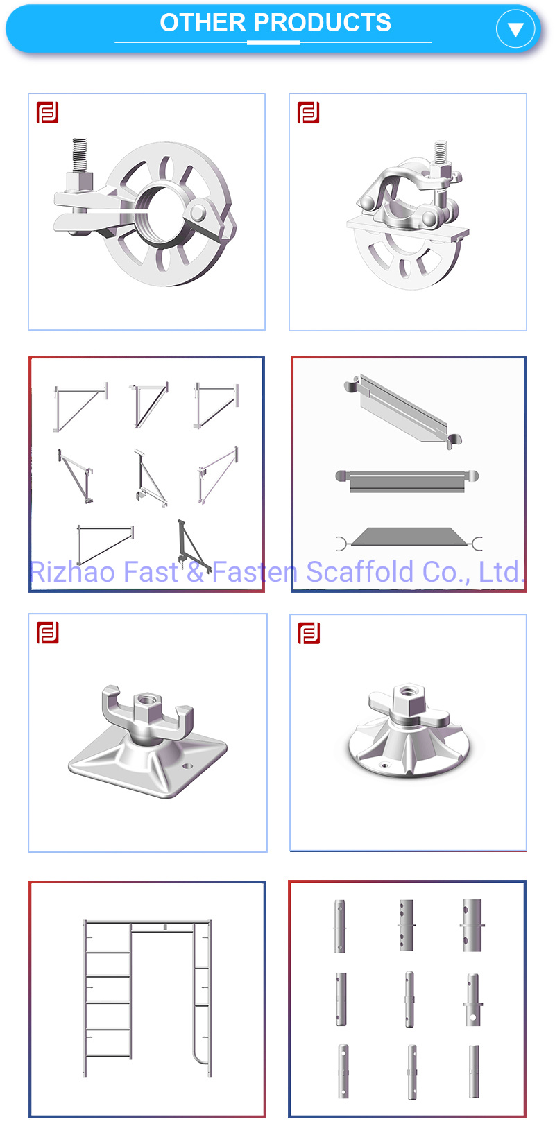 OEM Scaffold Adjustable Screws Jack with Base Plate Made in China