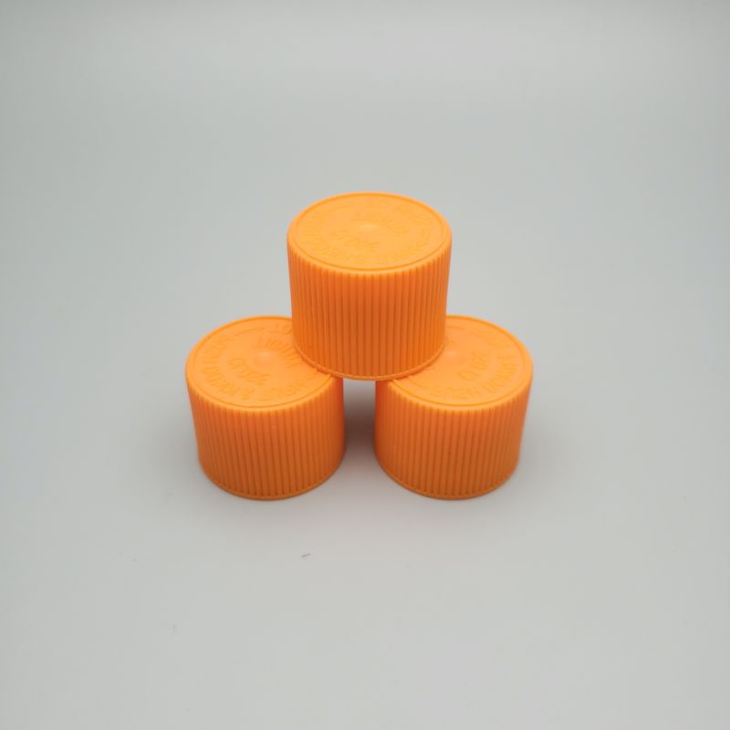 28mm Plastic Normal Screw Cap with PE Liner Plastic Bottle Cap with Ribbed