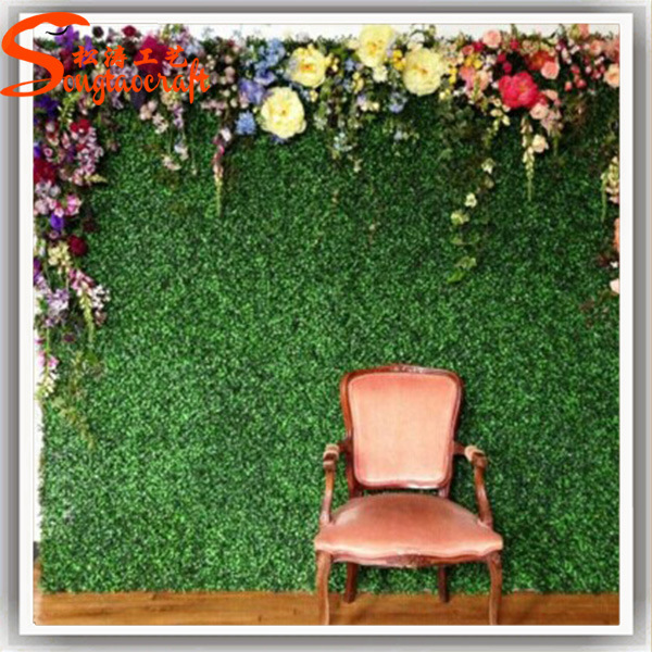2016 New Design Vertical Greening Home Decoration Artificial Grass Wall