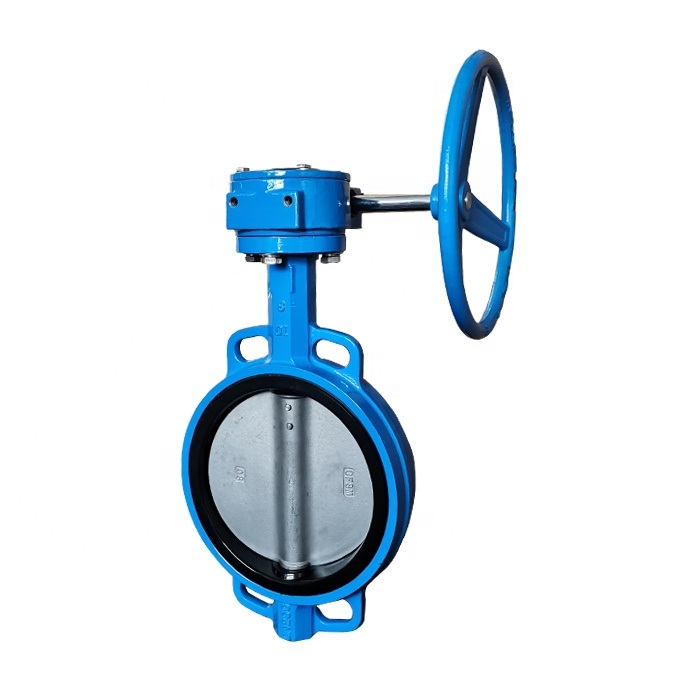 DN50-DN300 API Valve Stainless Steel Cast Steel Ductile Iron Worm Gear Wafer Butterfly Valve