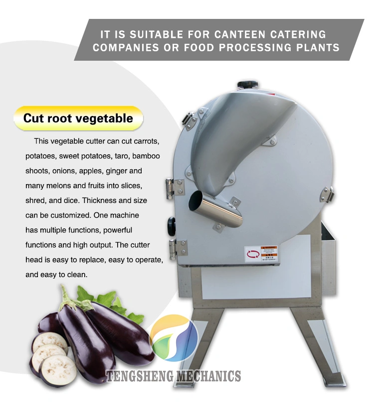 Root Vegetable Cutting Machine Carrot Slicer Carrot Dicer Shreding Machine (TS-Q112)