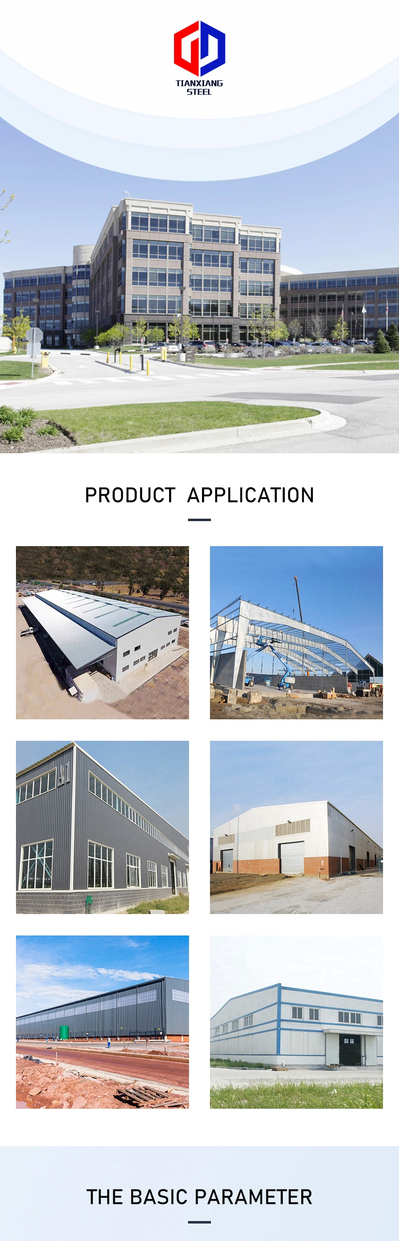 Earthquake Resistant Competitive Durable Prefab Metal H Beam Steel Structure Workshop