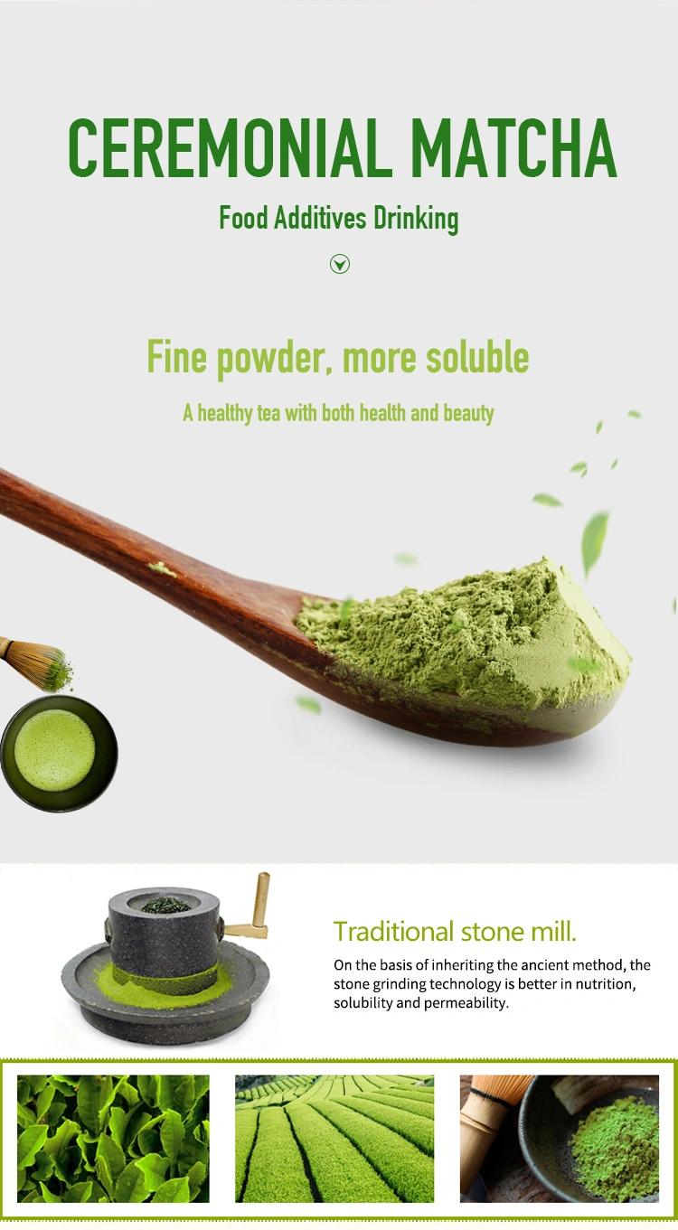 Private Label Organic Matcha Green Tea Powder Herbal Flavor Tea