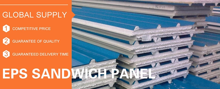 Lightweight/Fireproof EPS Cement Sandwich Panel Wall Panel for Interior Wall Exterior Wall