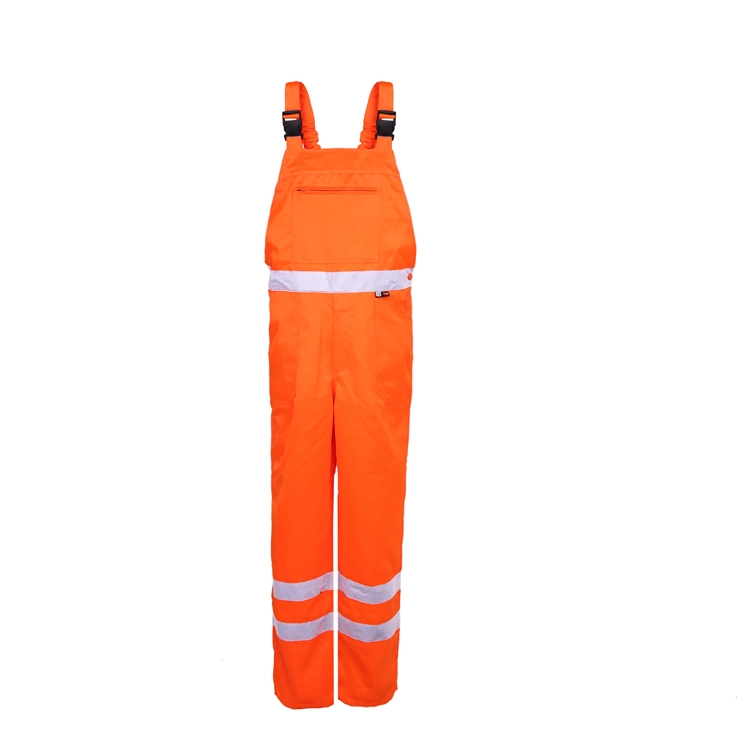 2018 Manufacturer OEM Wholesale Clothing Safety Bib Pants H-Vis Overall Workwear