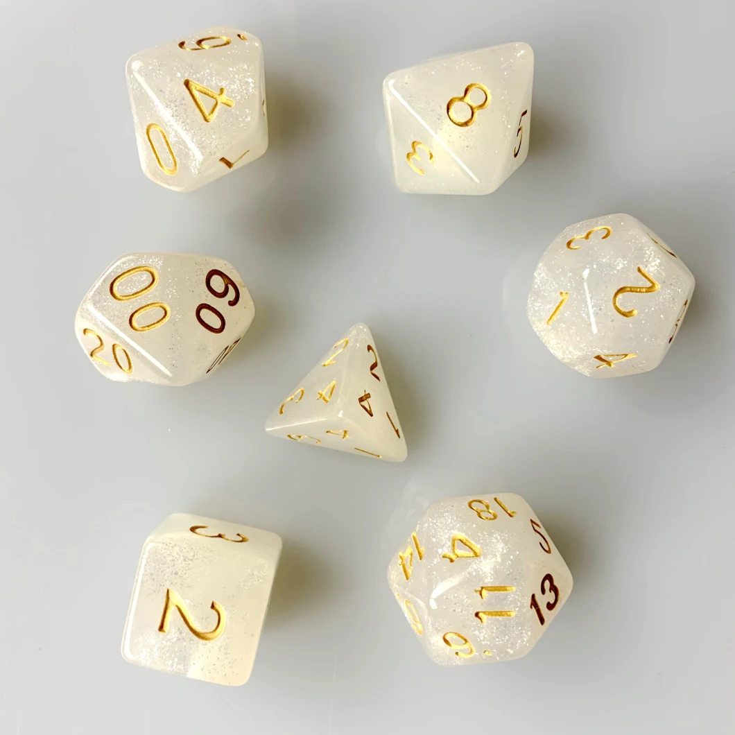 Internal Glowing Dice Polyhedral Dnd Dice Set for Dungeons and Dragons Mtg Rgp Role-Playing Game