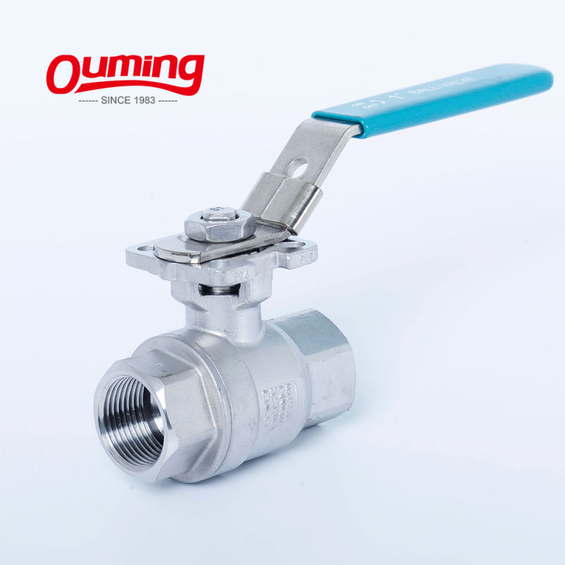 2PC Stainless Steel Manual Float Ball Valve 1000psi