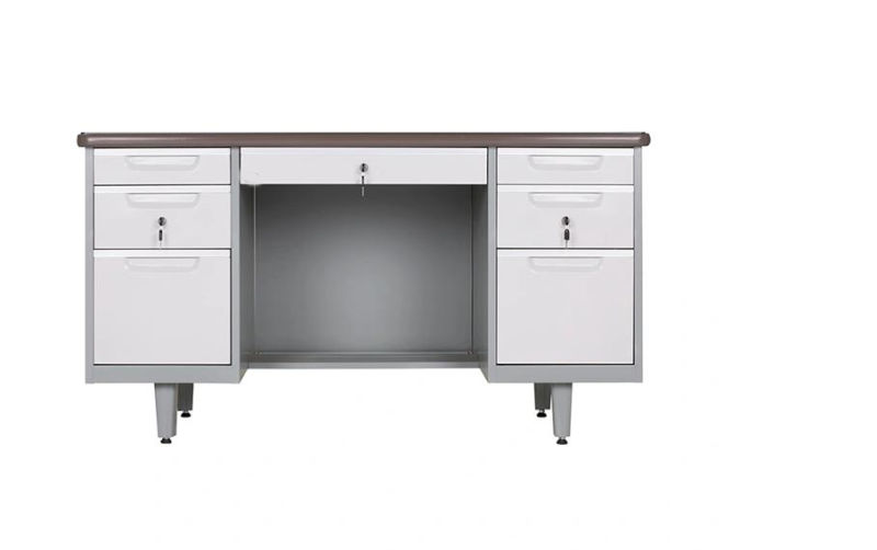 New Modern Simple Design Staff Office Desk Table Drawer Units Steel Desk