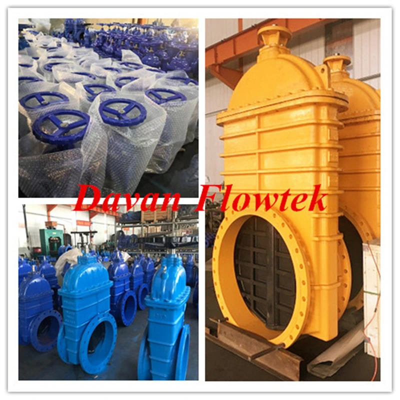 China Manufacturer Ductile Cast Iron Ggg40/50 Gate Valve Resilient Seat Rubber Wedge Gate Valve BS/DIN/Awwa Standard Gate Valve Pn16 DN1200 Gear Gate Valve