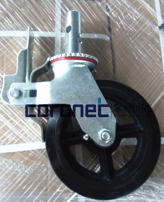 ANSI Certified Building Material/Construction High Quality 8'' Scaffold Wheels with Brake (CSC8)