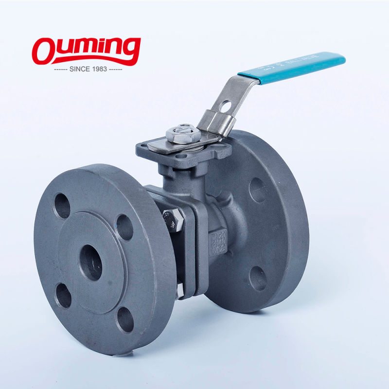2PC Carbon Steel Stainless Steel Flanged Ball Valve