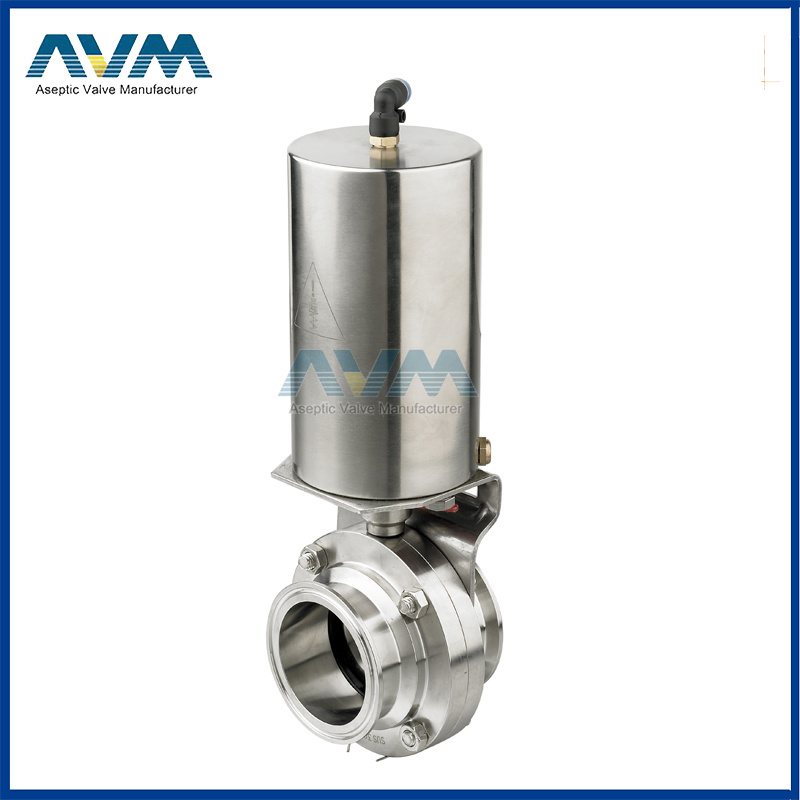 Stainless Steel Electric Butterfly Valves for Dry Material with SS316L