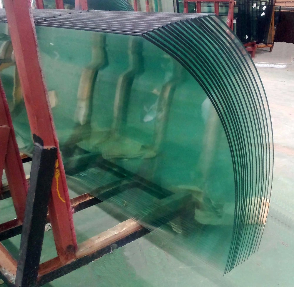 8mm 10mm 12mm Curved Tempered Glass Curved Shower Walls