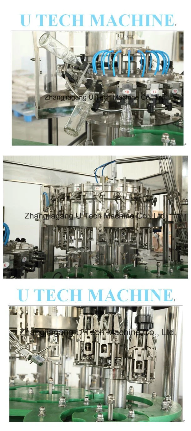 Automatic Glass Bottle Soda Cleaning Filling and Cap Sealing Packing Machine Monoblock
