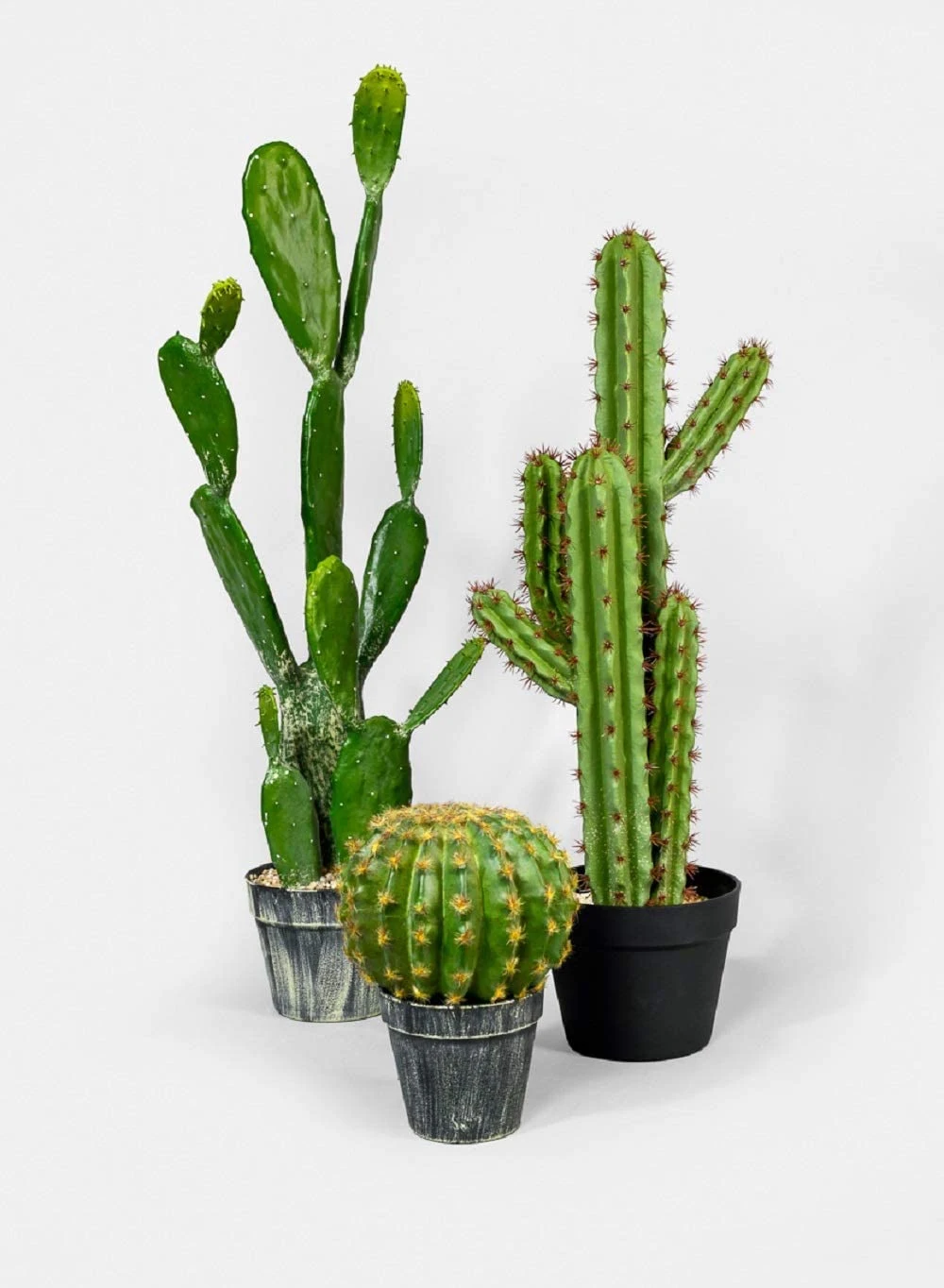 Serene Spaces Living Real Looking Artificial Tall Candelabra Cactus - Artificial Plant Faux Cactus with Realistic Cactus Limbs, Perfect for Indoor Home Decor