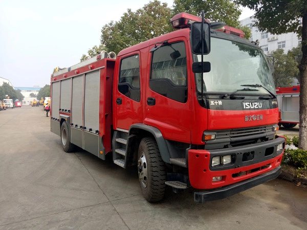 Isuzu New 4X2 7tons Water Tank Fire Truck for Fire Security Rescue 240HP Extinguisher Foam Water Tank Dry Powder Fire Truck HOWO Optional